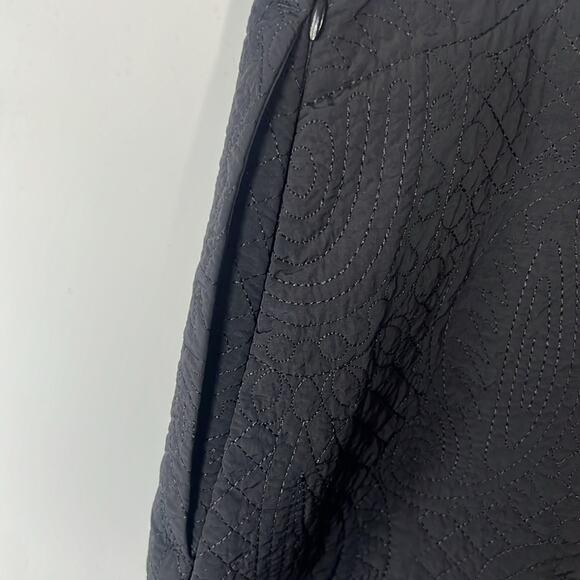 COS RECYCLED NYLON NWT QUILTED BLACK MINI SKIRT SIZE US 14,12 - Picture 4 of 13